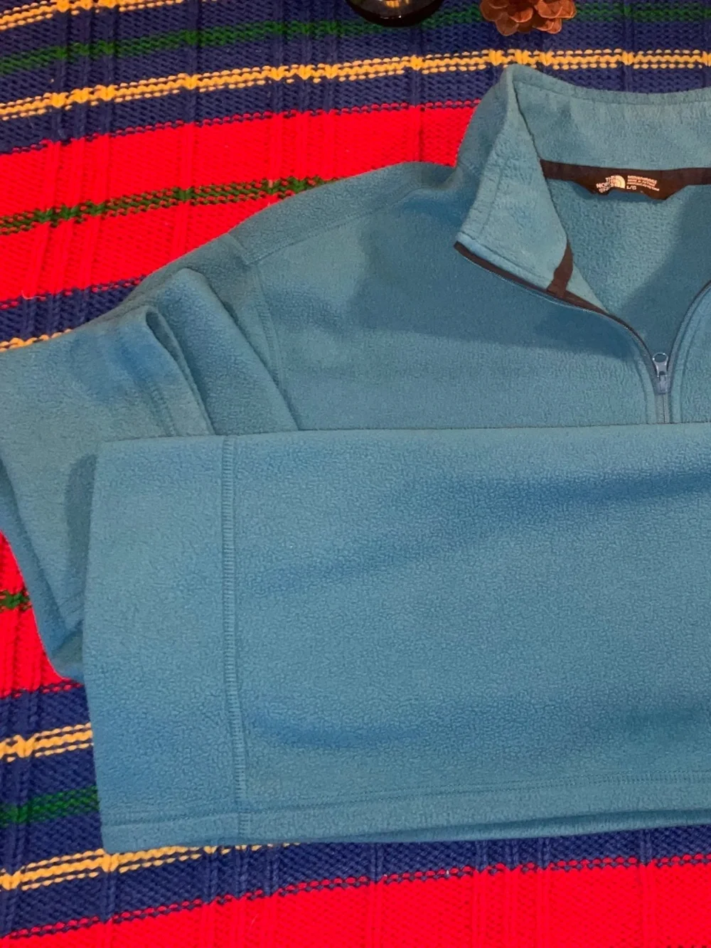 The North Face- Glacier 1/4 zip fleece-Pullover Jacket- Blue